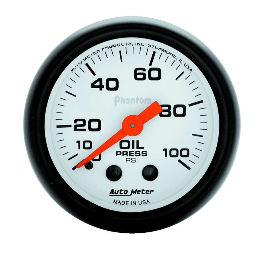 Phantom 2 1/16in Oil Pressure 0 - 100 PSI Mech. - AutoMeter | Evolution Auto Retroworks