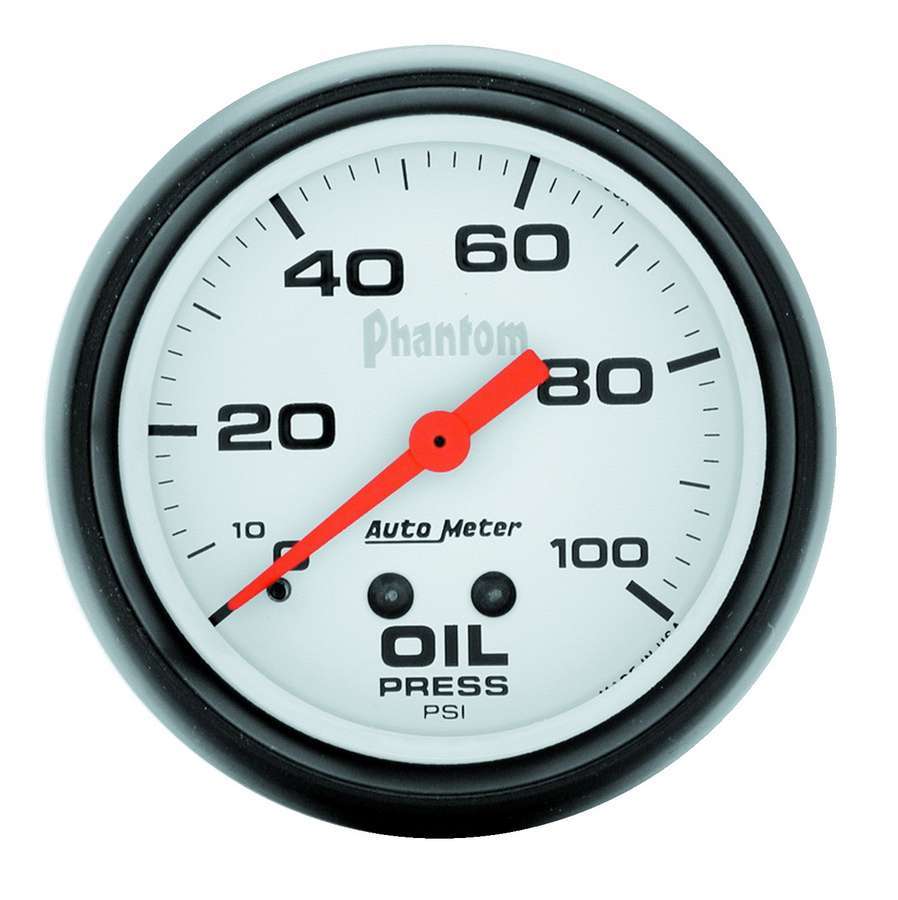 2 - 5/8in Phantom Oil Pressure Gauge 0 - 100psi - AutoMeter | Evolution Auto Retroworks