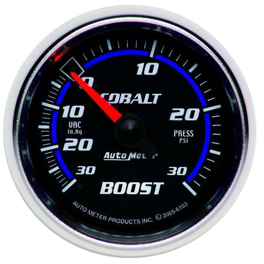2 - 1/16in C/S Boost/Vac Gauge 30in Hg/30psi - AutoMeter | Evolution Auto Retroworks