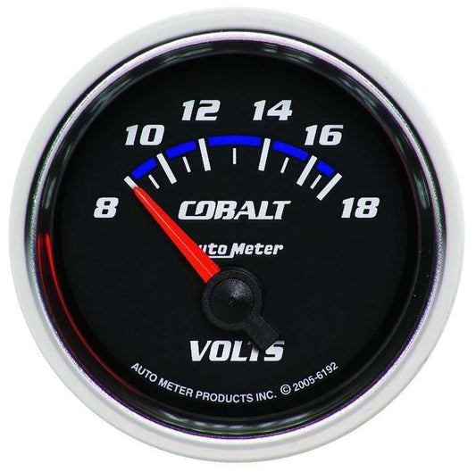 2 - 1/16in C/S Voltmeter Gauge 8 - 18 Volts - AutoMeter | Evolution Auto Retroworks
