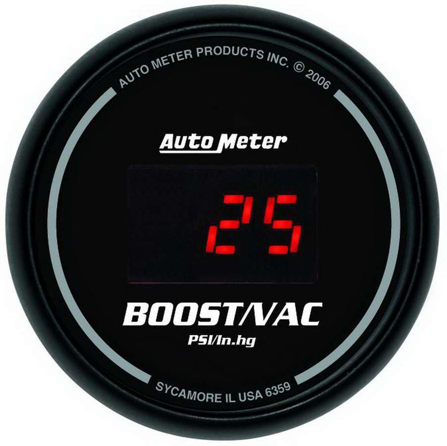 2 - 1/16in DG/B Vacuum/ Boost Gauge - AutoMeter | Evolution Auto Retroworks