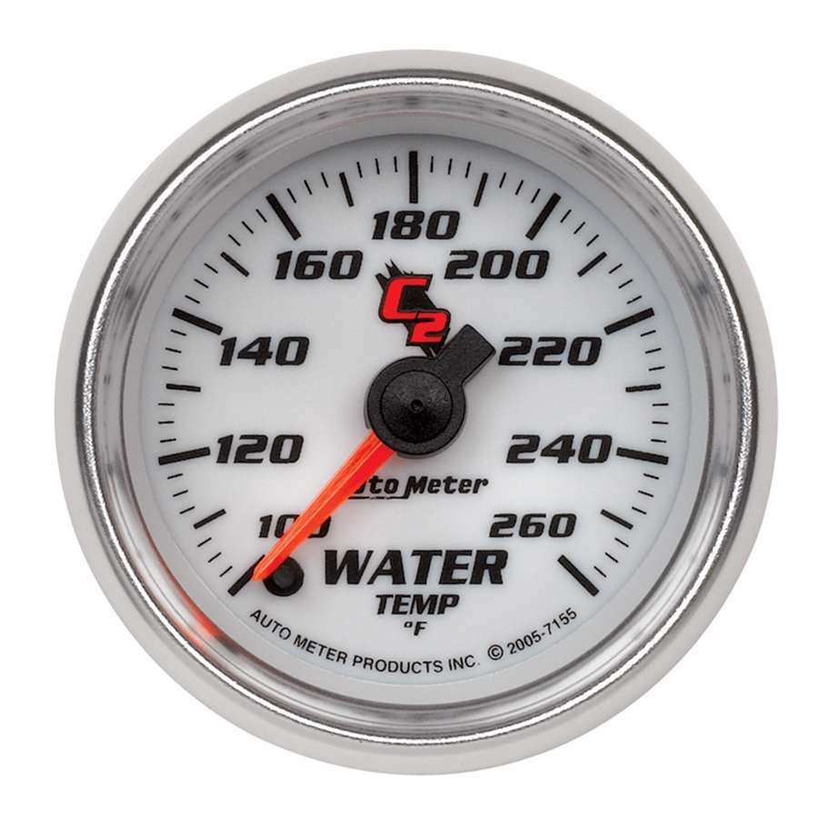 2 - 1/16in C2/S Water Temp. Gauge 100 - 260 - AutoMeter | Evolution Auto Retroworks