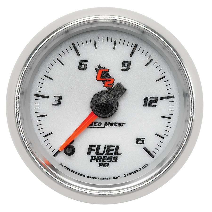 2 - 1/16 C2/S Fuel Press. Gauge 0 - 15psi - AutoMeter | Evolution Auto Retroworks