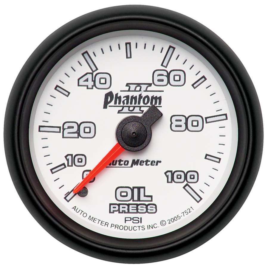 2 - 1/16in P/S II Oil Pressure Gauge 0 - 100psi - AutoMeter | Evolution Auto Retroworks