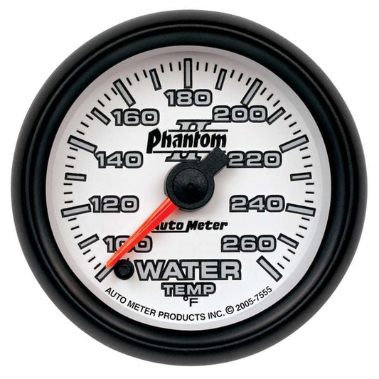 2 - 1/16in P/S II Water Temp. Gauge 100 - 260 - AutoMeter | Evolution Auto Retroworks