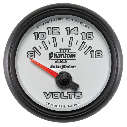 2 - 1/16in P/S II Voltmeter 8 - 18 - AutoMeter | Evolution Auto Retroworks