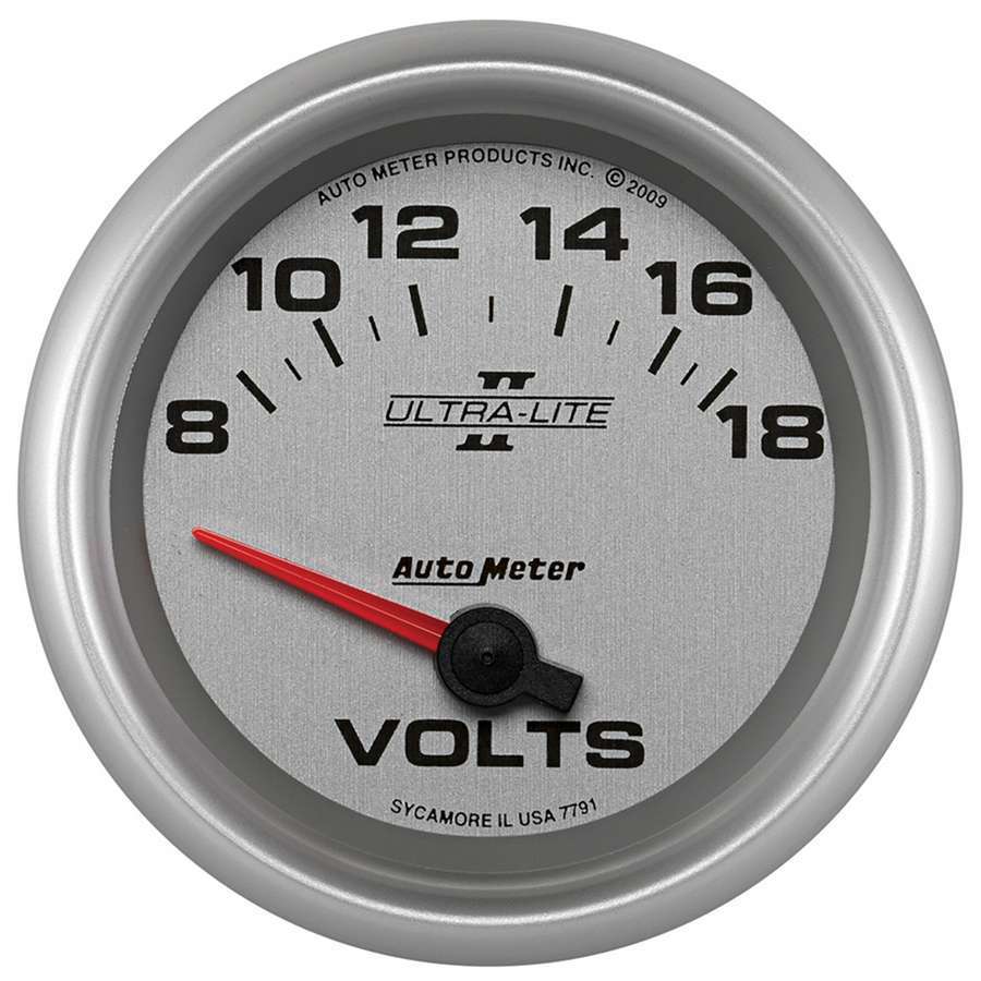 2 - 5/8 U/L II Voltmeter Gauge 8 - 18volts - AutoMeter | Evolution Auto Retroworks