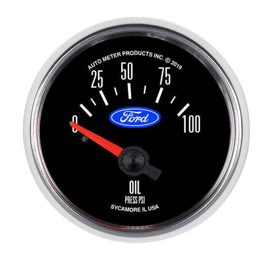 2 - 1/16 Oil Press. Gauge 0 - 100 PSI - AutoMeter | Evolution Auto Retroworks