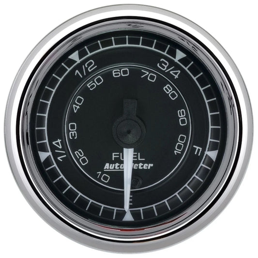 2/16 Chrono Chrome Gauge Fuel Level Programmable - AutoMeter | Evolution Auto Retroworks