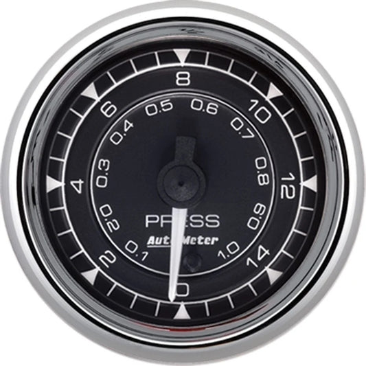 2/16 Chrono Chrome Gauge Pressure 15PSI - AutoMeter | Evolution Auto Retroworks
