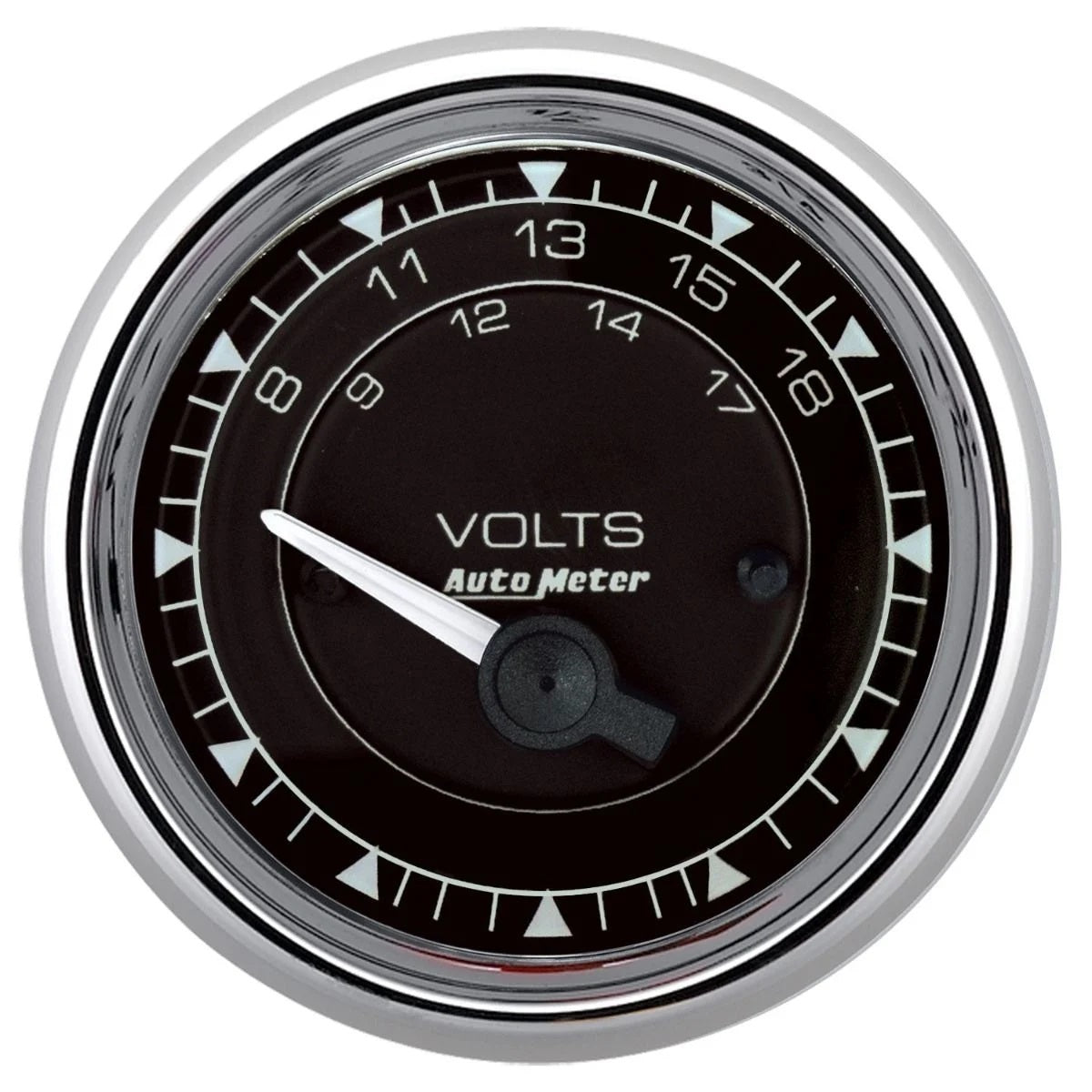 2/16 Chrono Chrome Gauge Voltmeter 18 - Volt - AutoMeter | Evolution Auto Retroworks