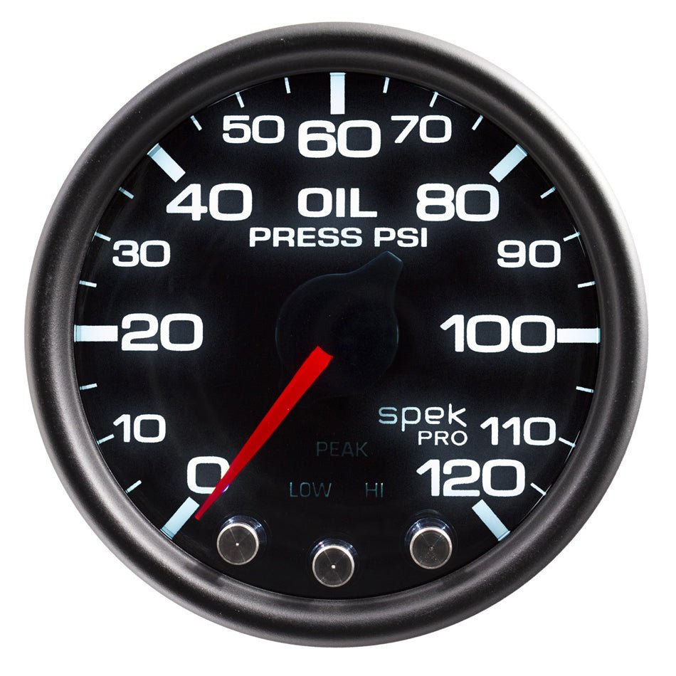 Spek - Pro Oil Pressure Gauge 0 - 120psi 2 - 1/16 - AutoMeter | Evolution Auto Retroworks