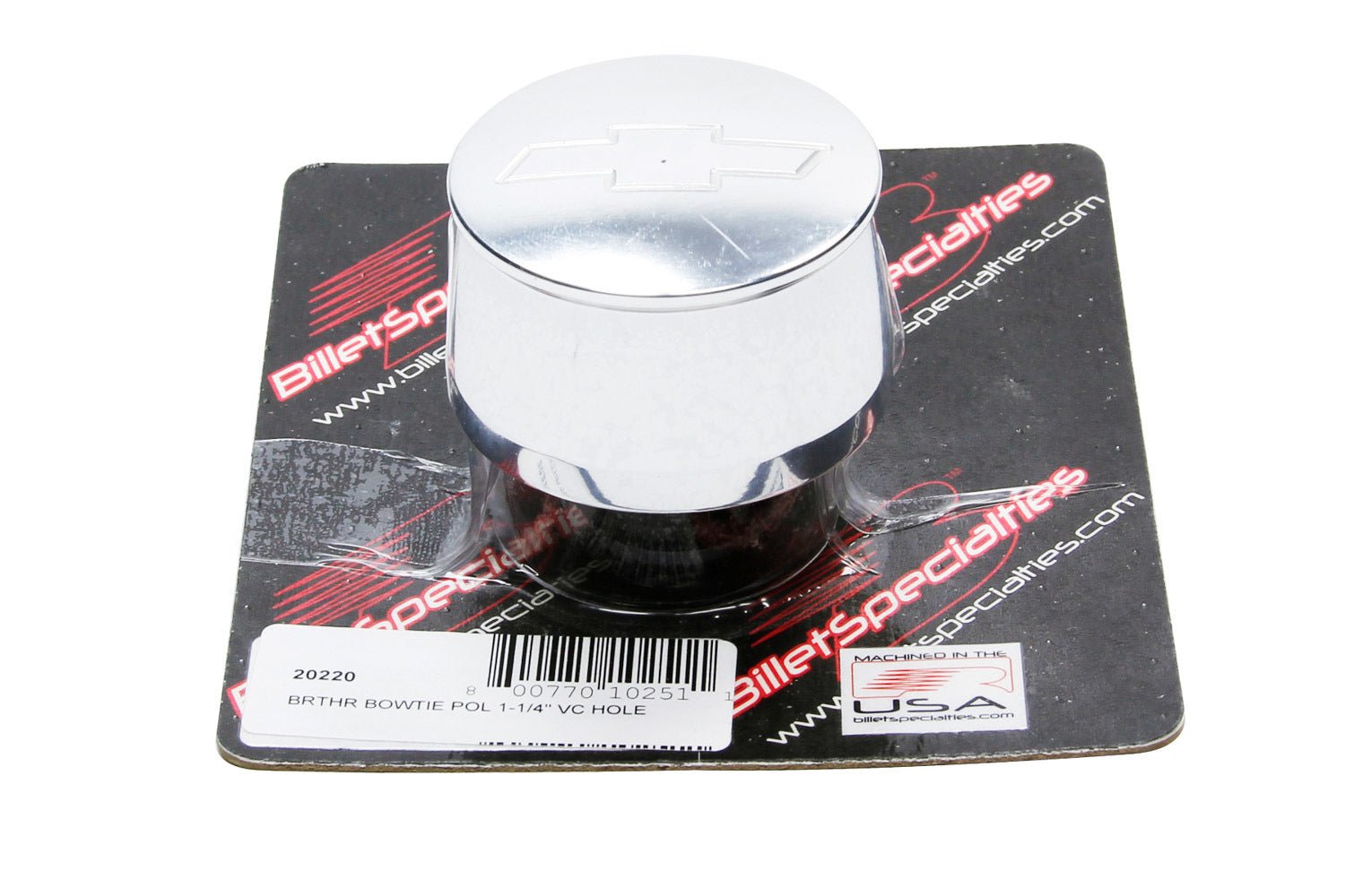 Bowtie Breather Fits 1 - 1/4in VC Hole - Billet Specialties | Evolution Auto Retroworks