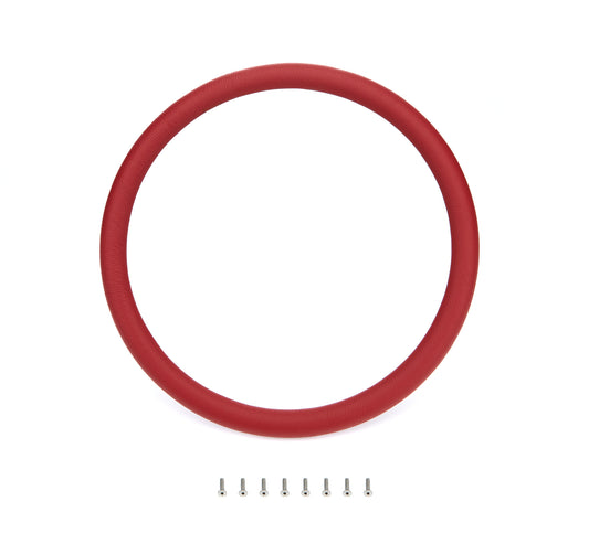 Steering Wheel Red Wrap Leather Half - Billet Specialties | Evolution Auto Retroworks