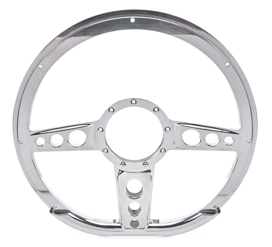 Steering Wheel 14in D - Shape Trans Am Polished - Billet Specialties | Evolution Auto Retroworks