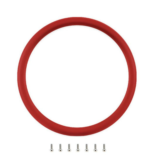 Half Wrap Ring 15.5in Red Leather - Billet Specialties | Evolution Auto Retroworks