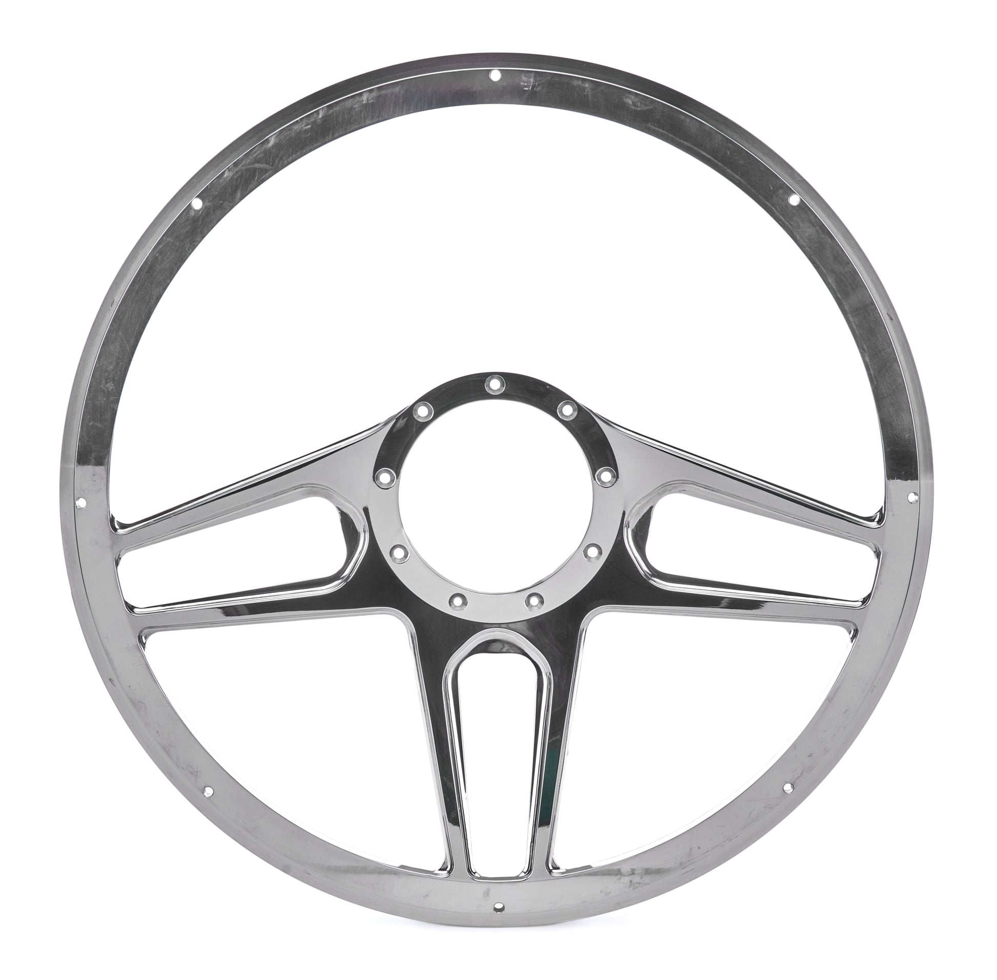 Steering Wheel 1/2 Wrap 15.5in Tec 5 Polished - Billet Specialties | Evolution Auto Retroworks