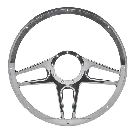 Steering Wheel 1/2 Wrap 15.5in Tec 5 Polished - Billet Specialties | Evolution Auto Retroworks