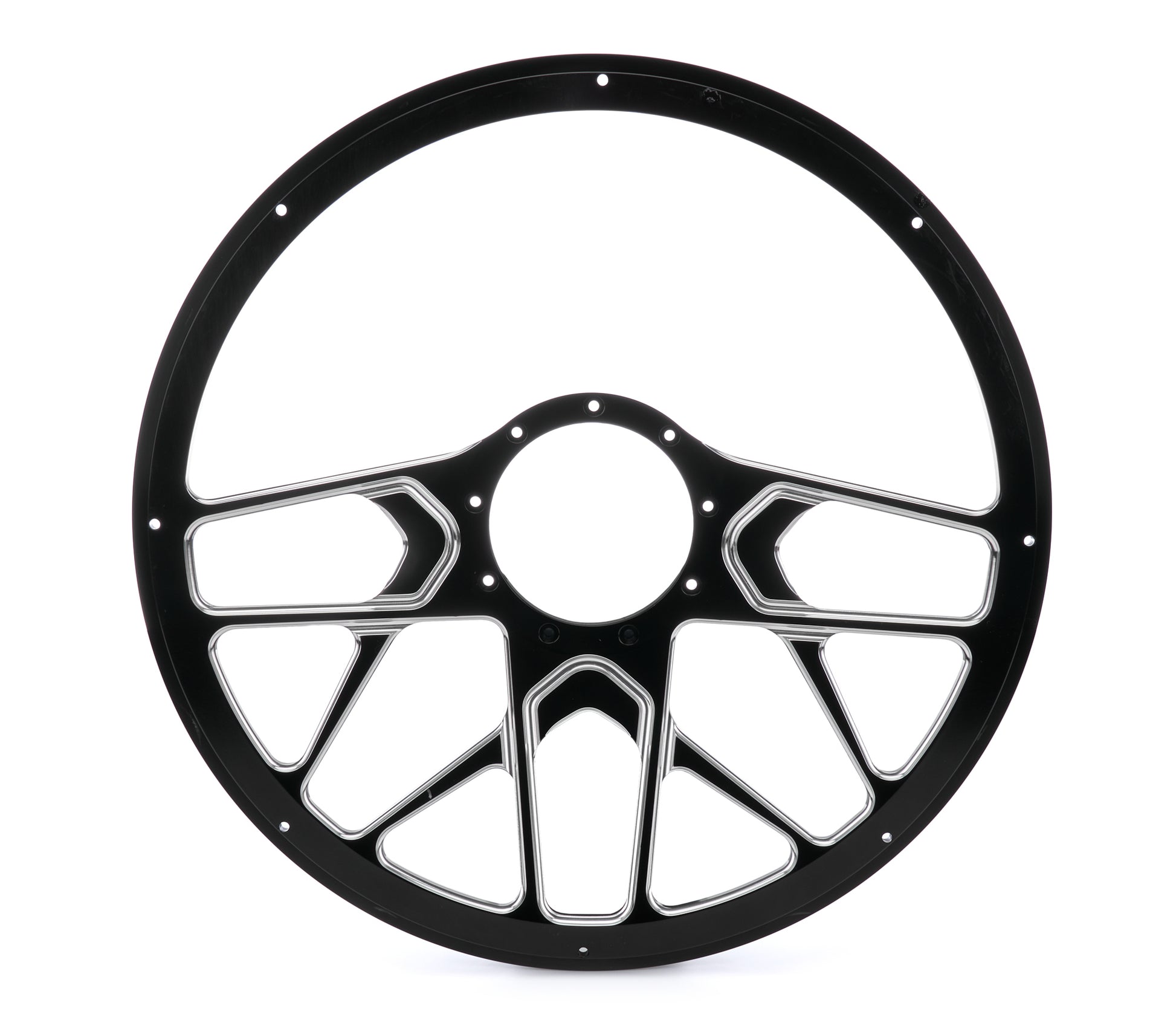 Steering Wheel 1/2 Wrap 15.5in Redline Polished - Billet Specialties | Evolution Auto Retroworks