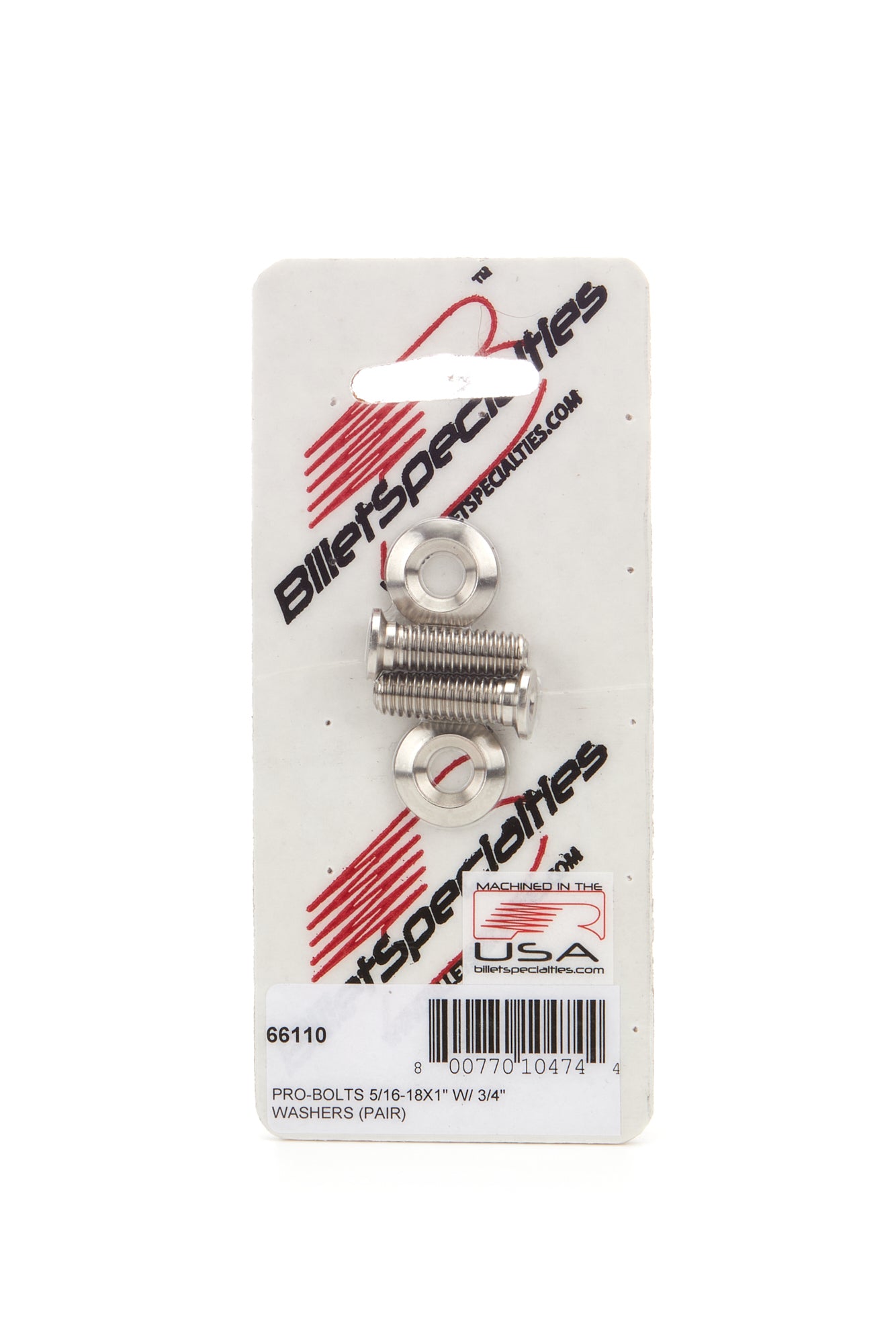 5/16 - 18 x 1in SS Bolts Pair - Billet Specialties | Evolution Auto Retroworks