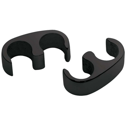2 Wire Separator Floating Black Pair - Billet Specialties | Evolution Auto Retroworks