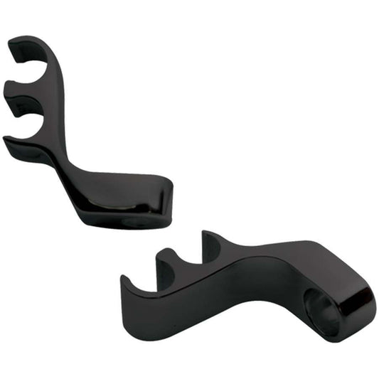 2 Wire Separator Valve Cover Mount Black Pair - Billet Specialties | Evolution Auto Retroworks
