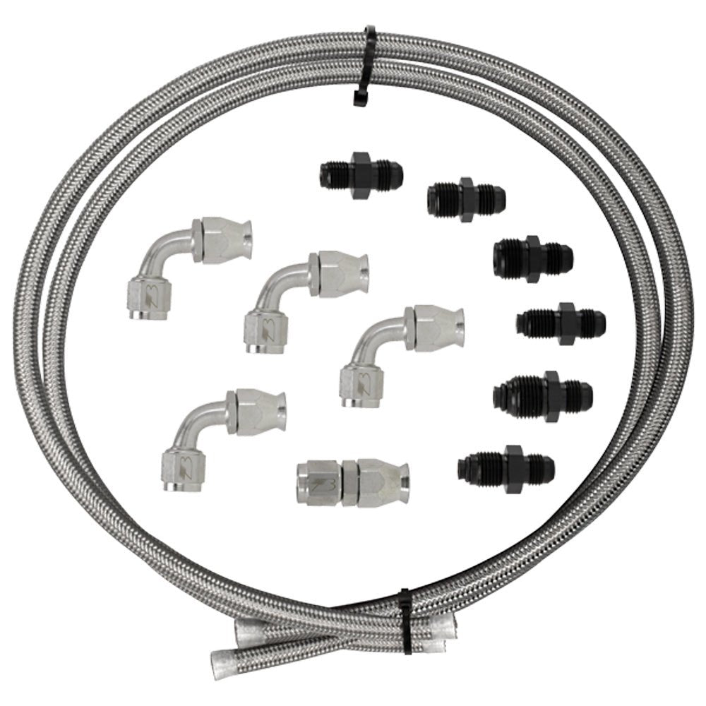 Hose Kit Power Steering W/Pump Mount Resevoir - Billet Specialties | Evolution Auto Retroworks