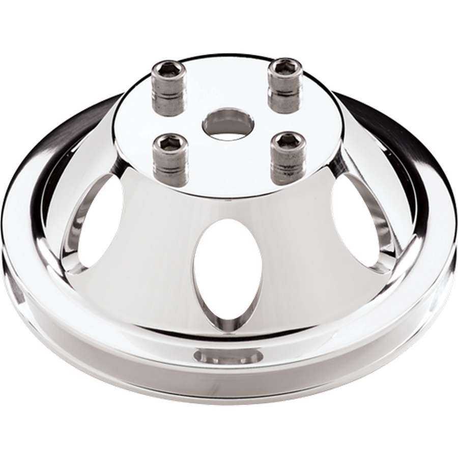 SBC/BBC 1 GRV WP Pulley For LWP Polished - Billet Specialties | Evolution Auto Retroworks