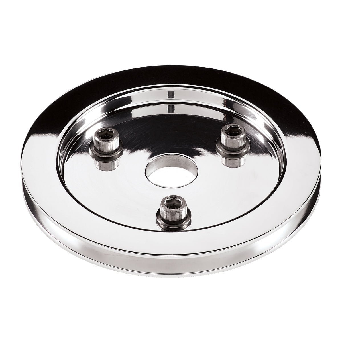 BBC 1 GRV Crank Pulley LWP Polished - Billet Specialties | Evolution Auto Retroworks