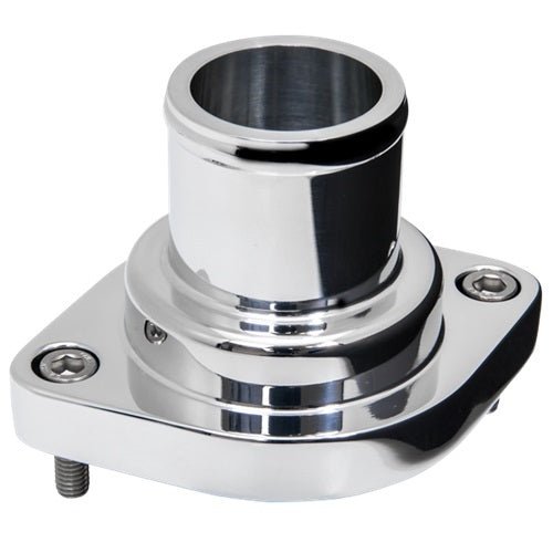 LS Thermostat Housing Straight Polished - Billet Specialties | Evolution Auto Retroworks