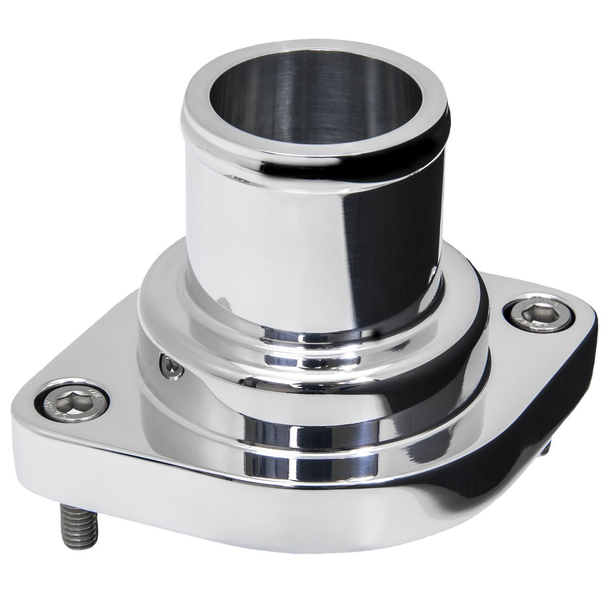 Thermostat Housing Strai ght LS 10 - Up Polished - Billet Specialties | Evolution Auto Retroworks