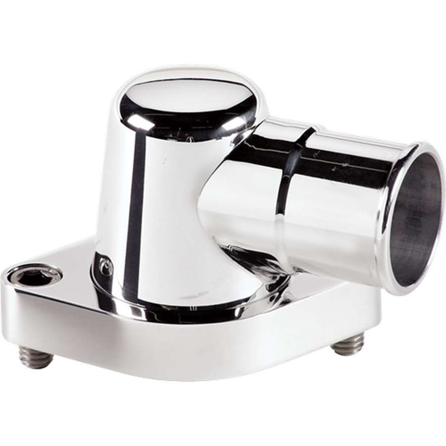 Polished SBC 90 Degree Water Neck - Billet Specialties | Evolution Auto Retroworks