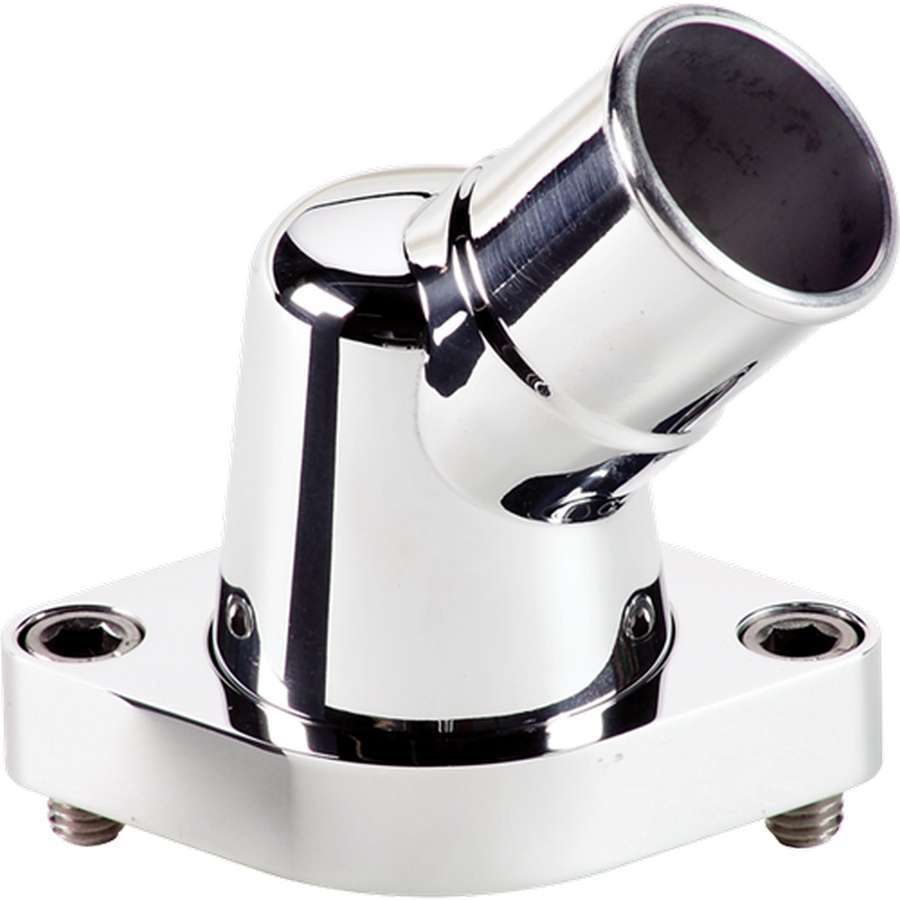 Polished Thermostat Hsng 45 Deg. Swivel - Billet Specialties | Evolution Auto Retroworks