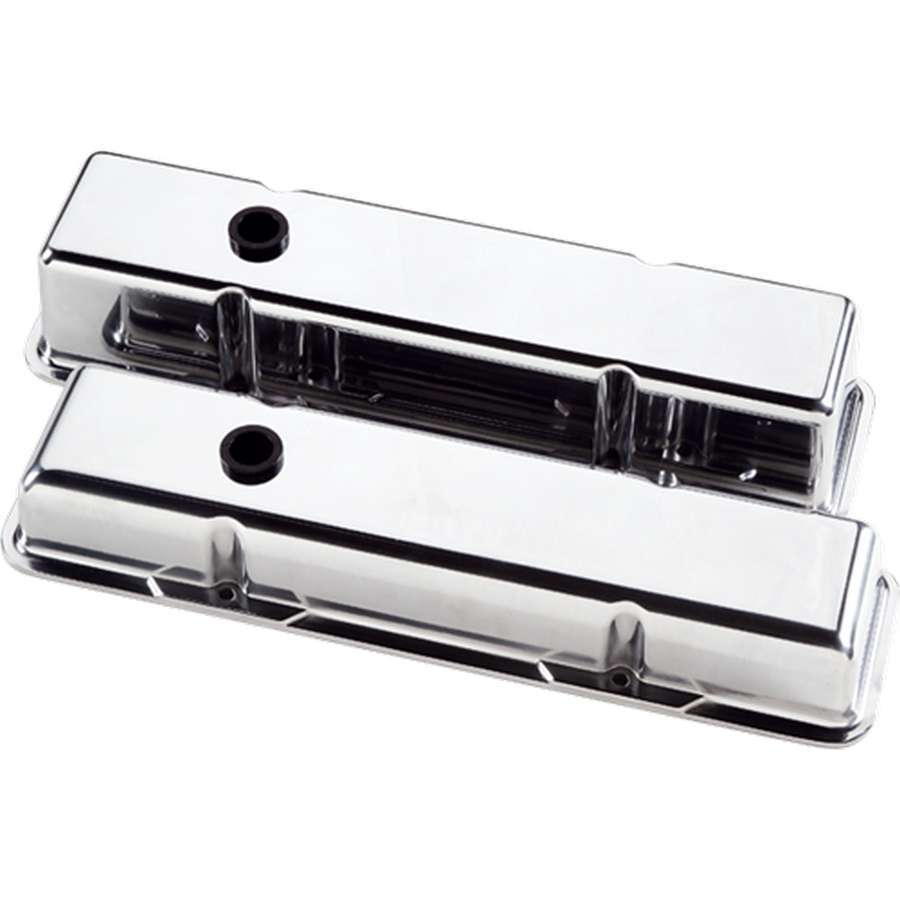 Valve Covers SBC Plain Polished Tall - Billet Specialties | Evolution Auto Retroworks