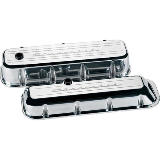 BBC Valve Covers Chevy Logo Tall - Billet Specialties | Evolution Auto Retroworks