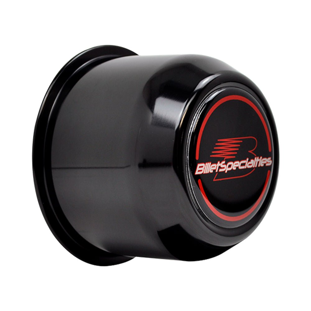 Center Cap Push Tru 3.2 90 CB Black 2 - 1/2in TALL - Billet Specialties | Evolution Auto Retroworks