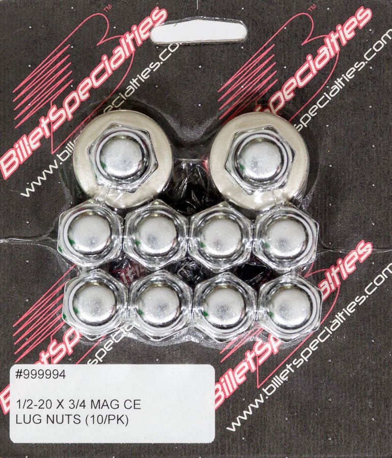 1/2 - 20 X 3/4 Mag Lug Nuts (10/PK) - Billet Specialties | Evolution Auto Retroworks
