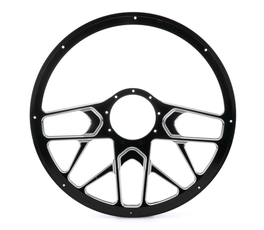 Steering Wheel 1/2 Wrap 15.5in Redline Black - Billet Specialties | Evolution Auto Retroworks