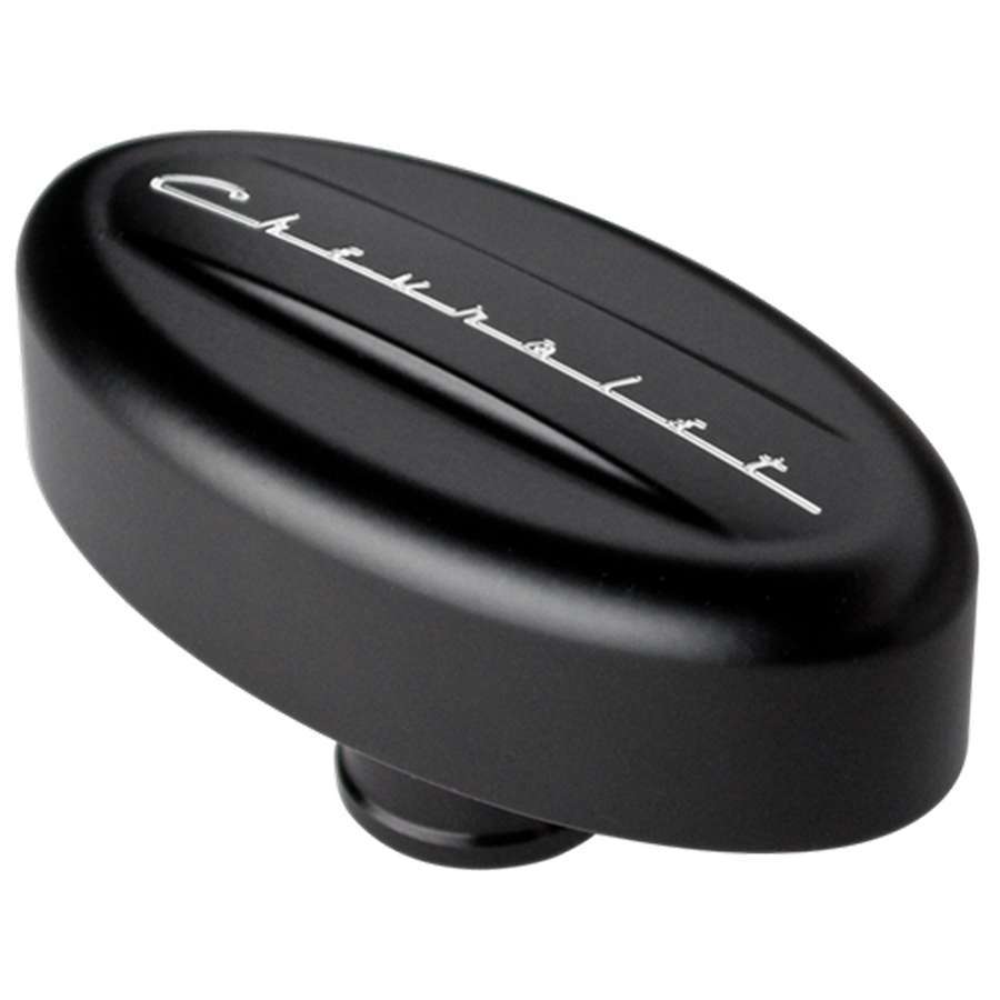 Breather Valve Cover Retro Black Chevrolet - Billet Specialties | Evolution Auto Retroworks