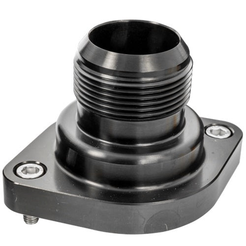 LS Thermostat Housing w/ 20AN Male Nipple Black - Billet Specialties | Evolution Auto Retroworks