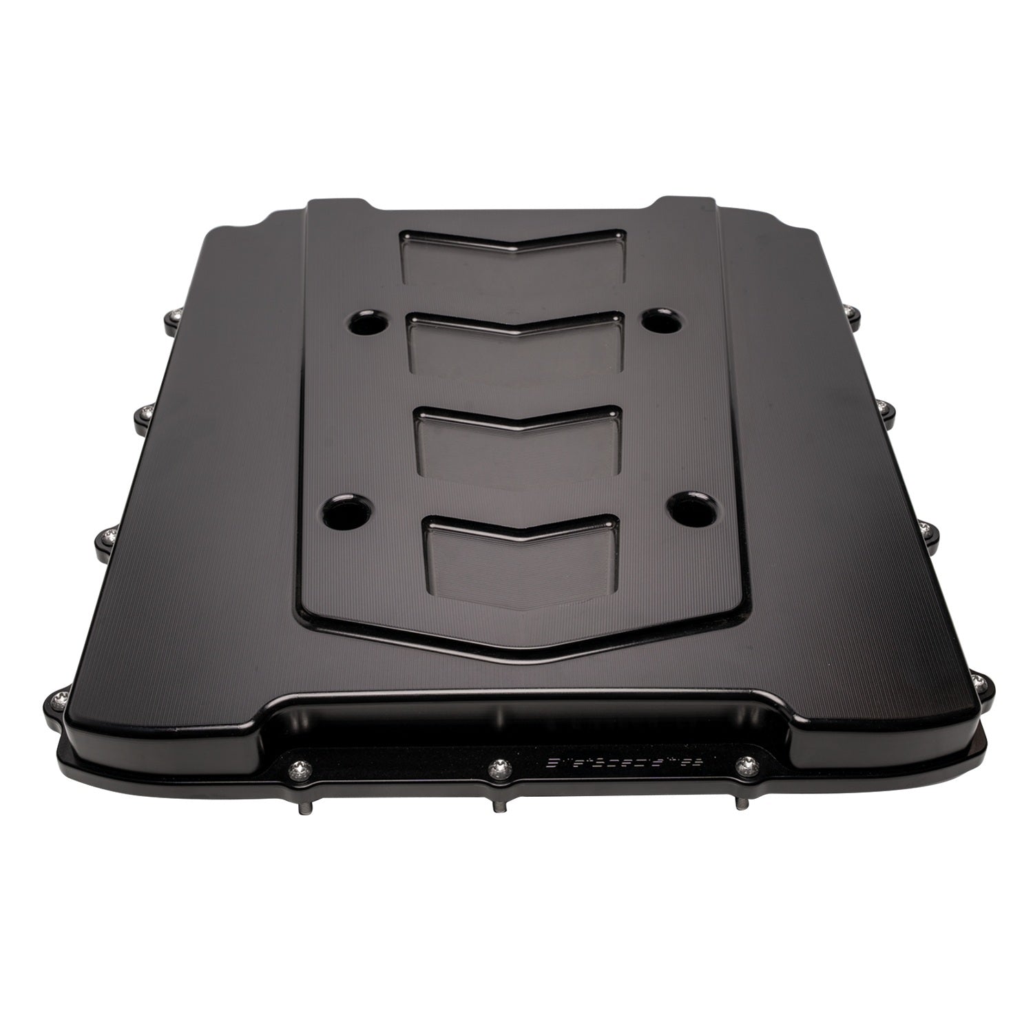 LS GenV LT4 Supercharger Lid Chevron Black - Billet Specialties | Evolution Auto Retroworks