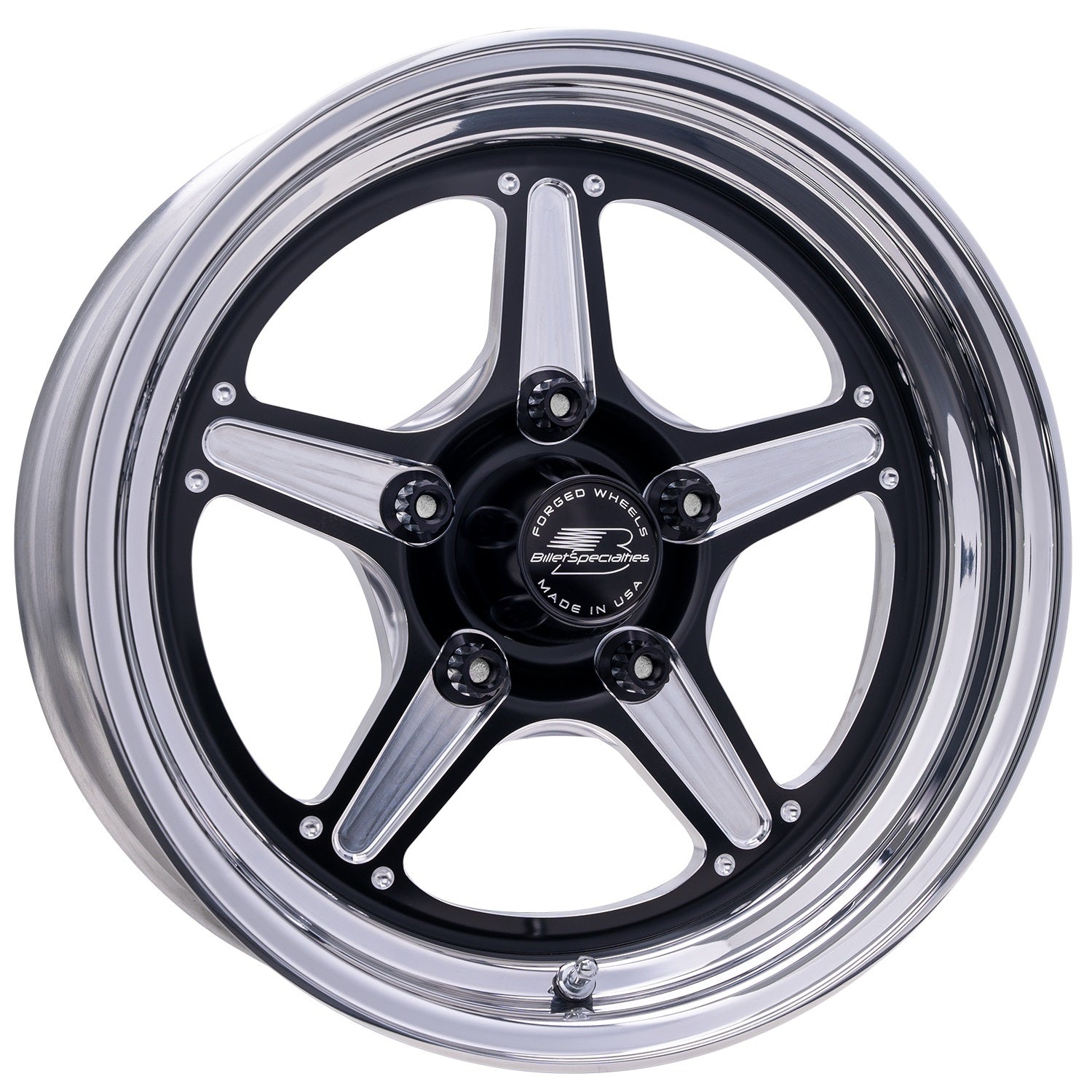Street Lite Black Wheel 15X4 2.25IN BS - Billet Specialties | Evolution Auto Retroworks