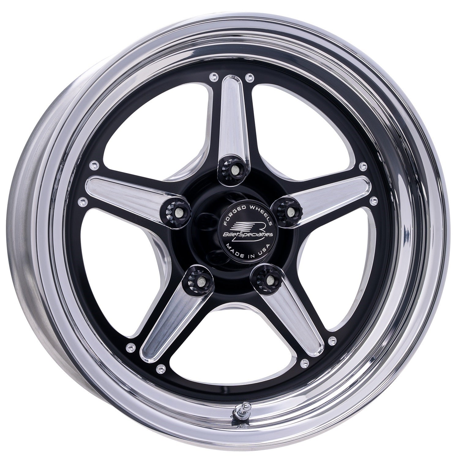 Street Lite Black Wheel 15X4 1.625IN BS - Billet Specialties | Evolution Auto Retroworks