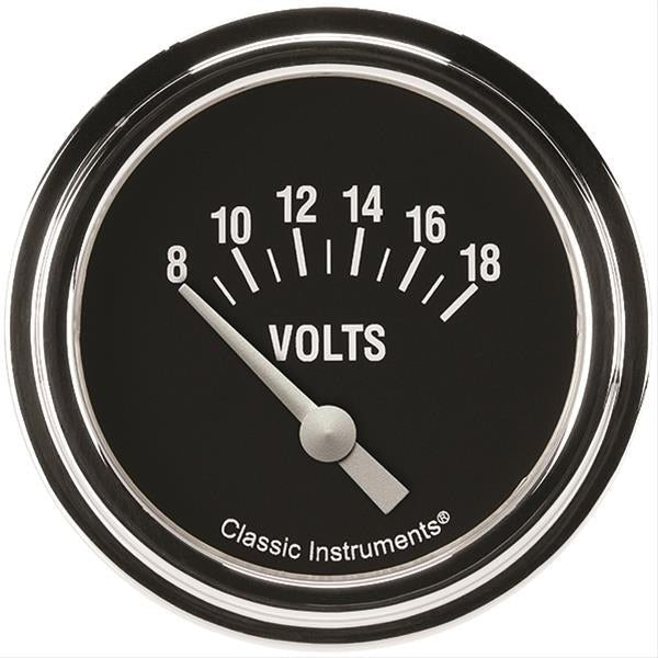 Hot Rod Volt Gauge 2 - 5/8 Short Sweep - Classic Instruments | Evolution Auto Retroworks