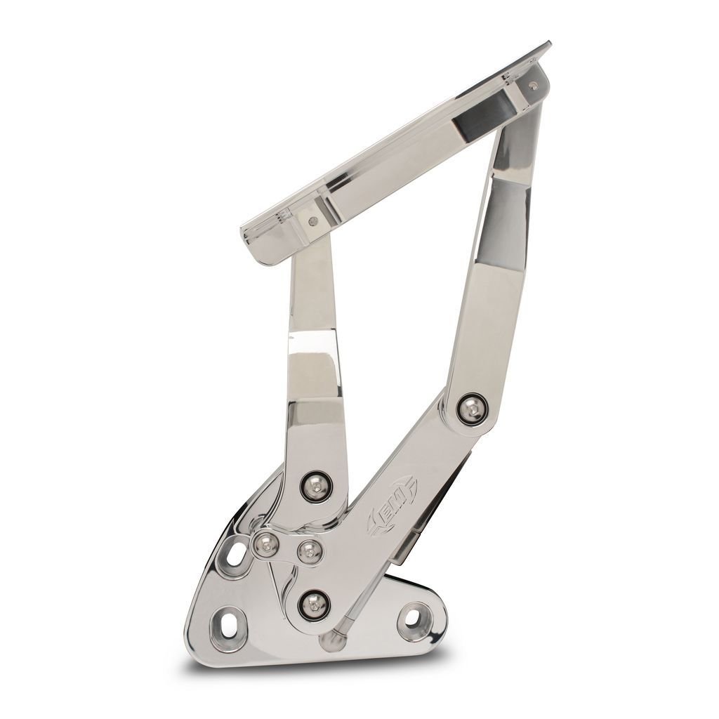 Billet Hood Hinges Polished - Eddie Motorsports | Evolution Auto Retroworks