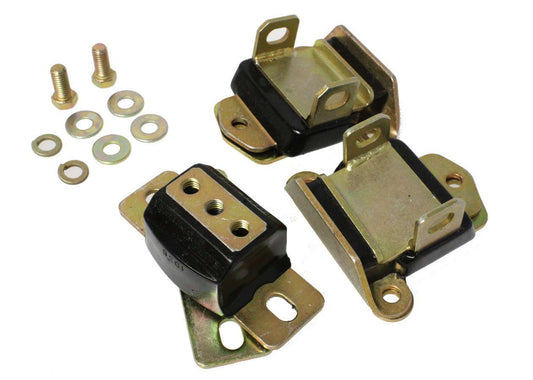 SBC Motor & Trans Mount Kit Zinc Finish Black - Energy Suspension | Evolution Auto Retroworks