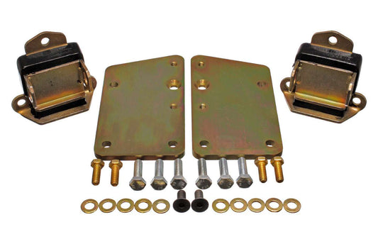 LS1 Engine Conversion Mounts Short/Wide Zinc - Energy Suspension | Evolution Auto Retroworks