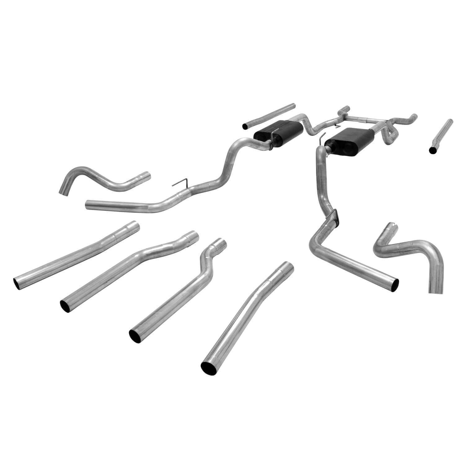 Crossmember Back Exhaust Kit 67 - 72 GM P/U C10 - Flowmaster | Evolution Auto Retroworks