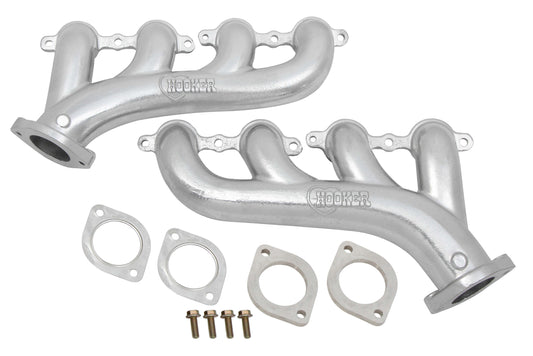 GM LS Cast Iron Exhaust Manifolds w/2.5in Outlet - Hooker | Evolution Auto Retroworks