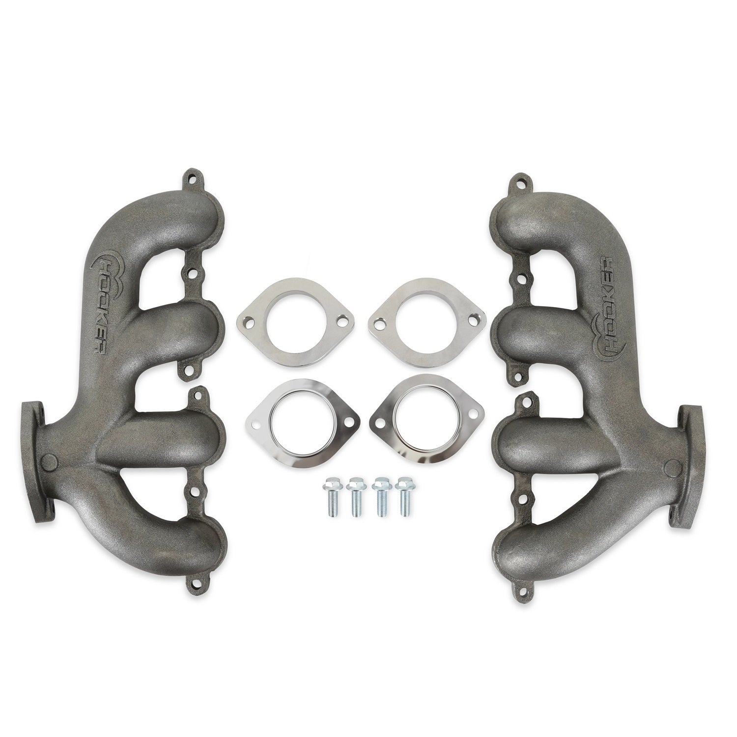 Exhaust Manifold Set GM LS Rear Dump - Hooker | Evolution Auto Retroworks